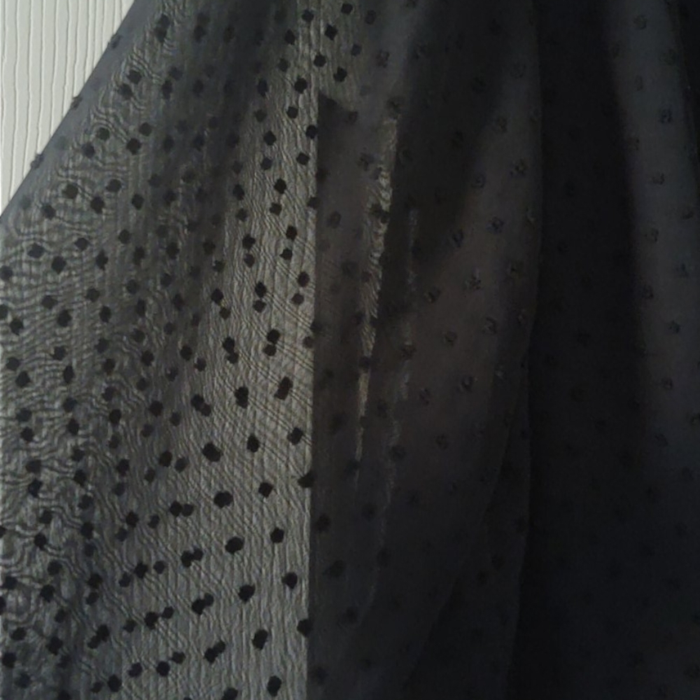Style & Co Black Sheer Top - Picture 5 of 8